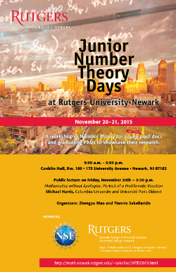 Junior Number Theory Days poster